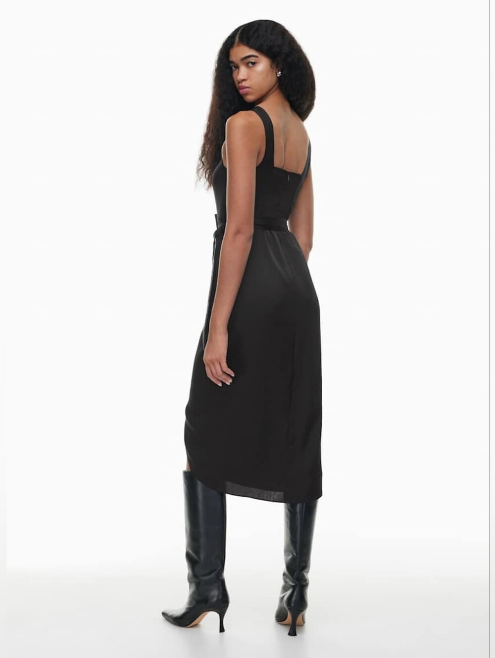 aritzia new saturn satin midi dress Wilfred